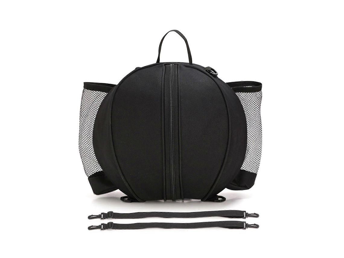 Mochila deportiva con laterales de malla para gimnasio, béisbol, fútbol, voleibol, baloncesto, para niños y niñas, negra.