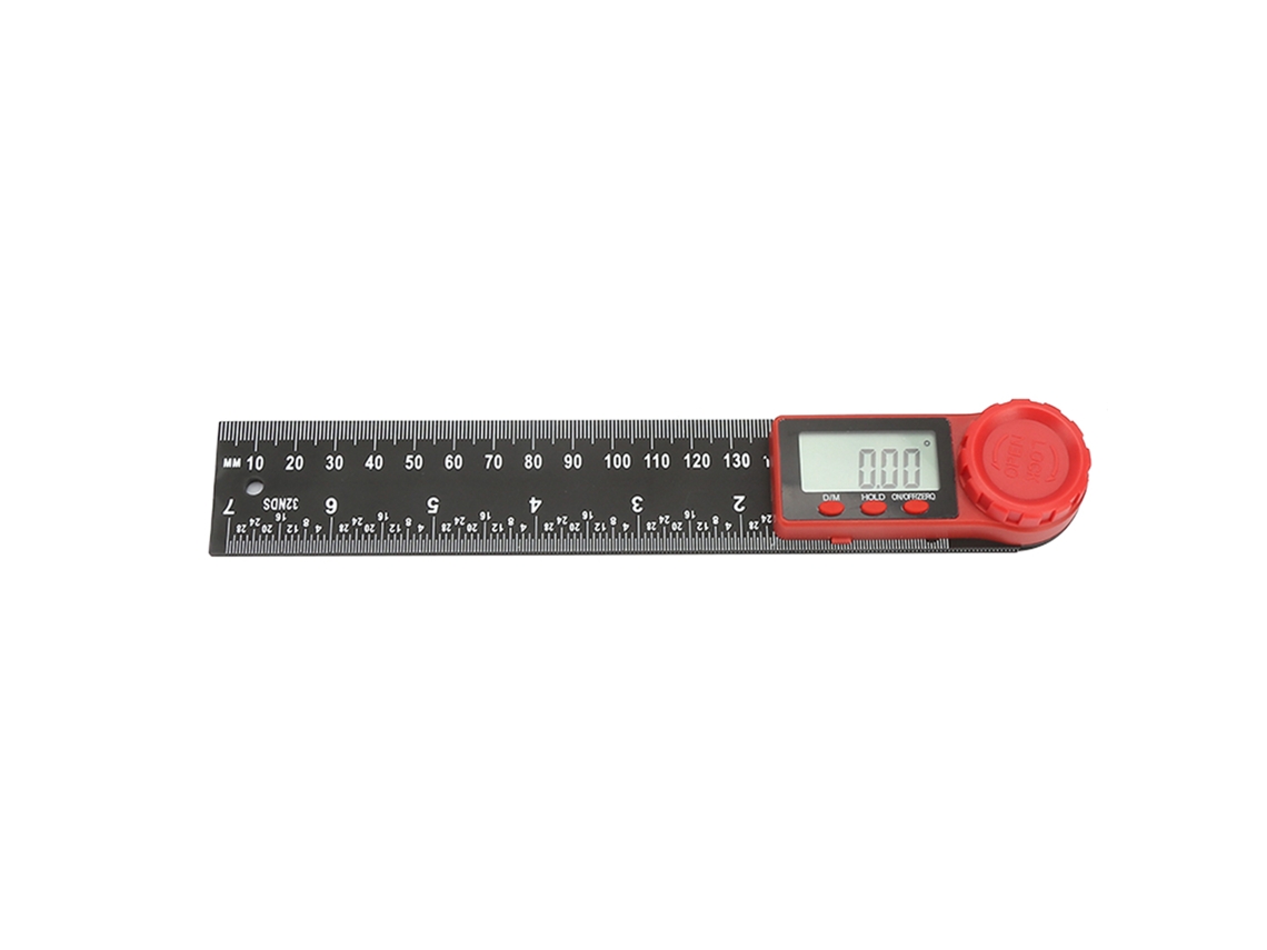 Inclinómetro Digital De Plástico De 360 Grados (200 Mm) Para Mediciones Precisas.