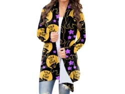 Kkpm-chaqueta Casual De Halloween Con Manga Larga Y Estampado, Abertura Frontal, Tipo 3 Xl