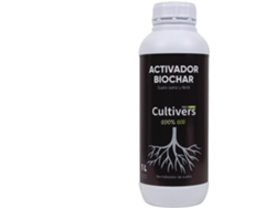 CULTIVERS Activador de Biochar 1 L Potenciador de Carbón vegetal para plantas. Mejorador de estructura del suelo. Regulador ph