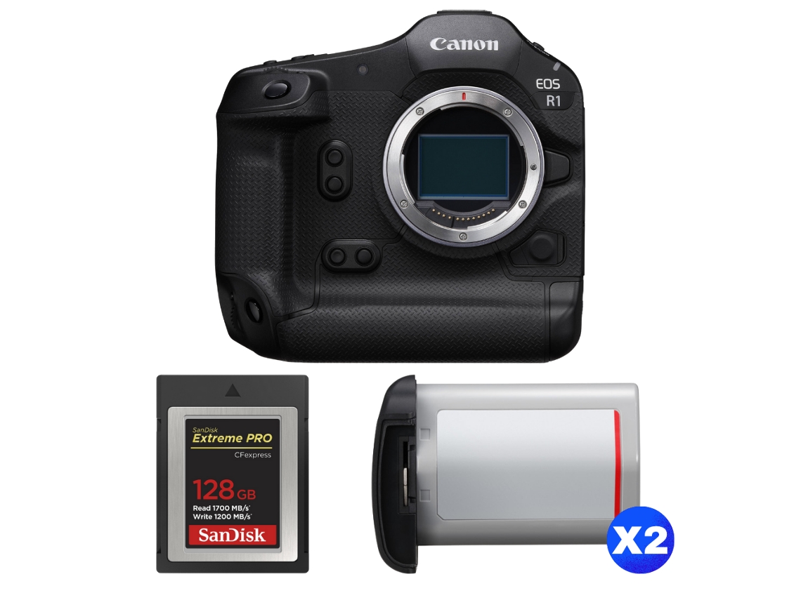 Canon Eos R1 + 1 Sandisk 128gb Extreme Pro Cfexpress Type B + 2 Canon Lp-e19 + Ebook “20 Consejos Para Fotos Que Impactan”
