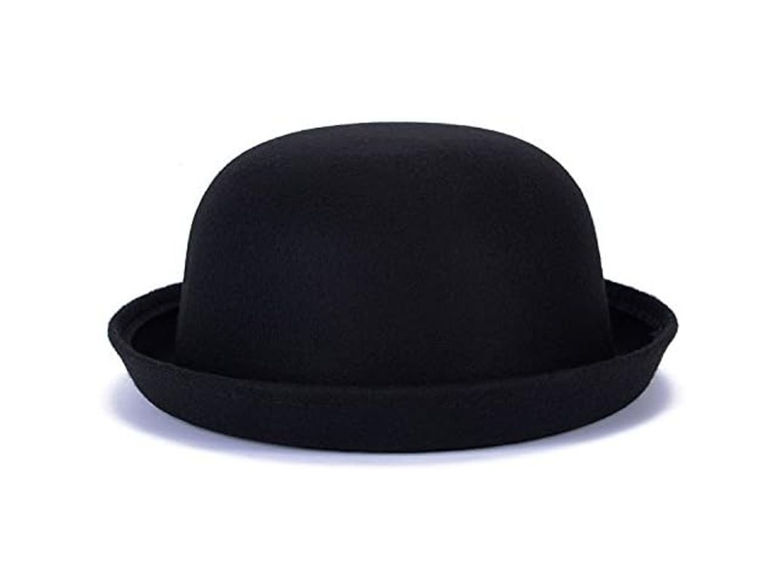 Sombrero Fedora Cloche De Lana Para Hombre Y Mujer Con Borde Enrollado Y Versátil Uso Cotidiano