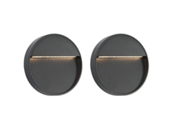 Conjunto 2 Farola Jardin VIDAXL Negro Aluminio