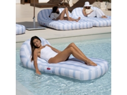 Flamingueo Tumbona Hinchable Premium Piscina Pvc Azul