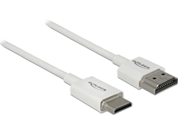 Cable HDMI DELOCK (HDMI - HDMI - 50 cm - Blanco)