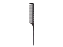Peineta Profesional Con Cola De Rata Para Salones De Belleza Y Barberías, De Aluminio Negro.