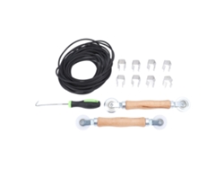 Kit De Reparación De Mosquiteras 5 En 1 Con Rodillo De Acero, 10 M De Hilo De Nailon Y Clips Para Ventanas/puertas.
