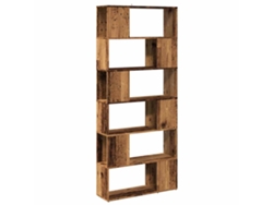 Maison Exclusive - Estantería/divisor De Espacios Madera Envejecida 80x24x186 Cm