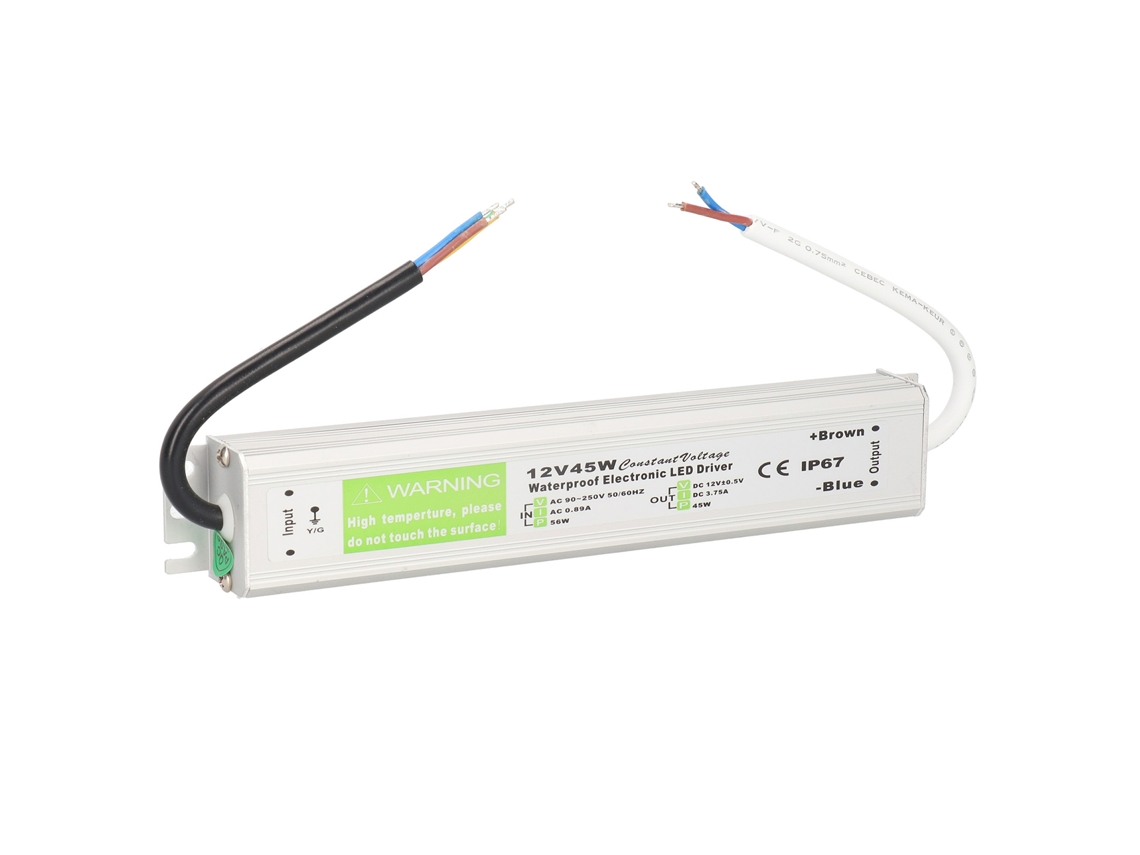 Fuente De Alimentación Conmutable E Impermeable De 45 W, Ca 90-250 V, Dc 12 V, Transformador Para Controlador Led.