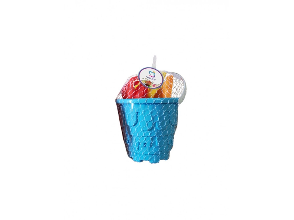 Set de Cubo de Playa Marbueno con Accesorios Coloridos 19x15 cm Marbueno Verano