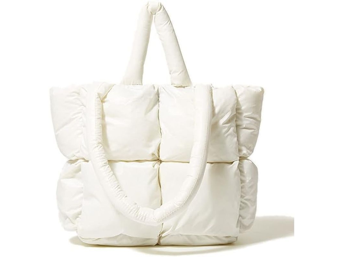 Bolso Tote Acolchado Grande, Elegante Y Lujoso, De Patchwork De Algodón, Bolso De Hombro Suave Para Mujer.