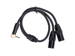 Cable Divisor En Y De 3,5 Mm A Conector Xlr Doble Macho Estéreo De 3 Pines Y 1/8", 0,5 M, Para Micrófono De Escenario/dj.