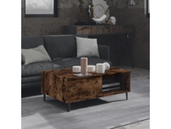 Mesa de Centro de Apoyo 90X60X35 Cm Aglomerado Roble Ahumado
