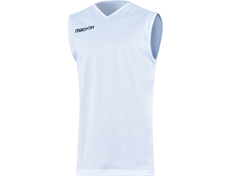 Camiseta de Hombre para Baloncesto MACRON Sin Mangas Amon Blanco (5XL)