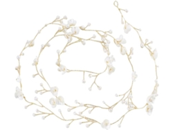 Diadema Floral Con Cuentas Doradas, Elegante Accesorio De Boda Para Novias Y Fiestas, Hecha De Alambre De Cobre.