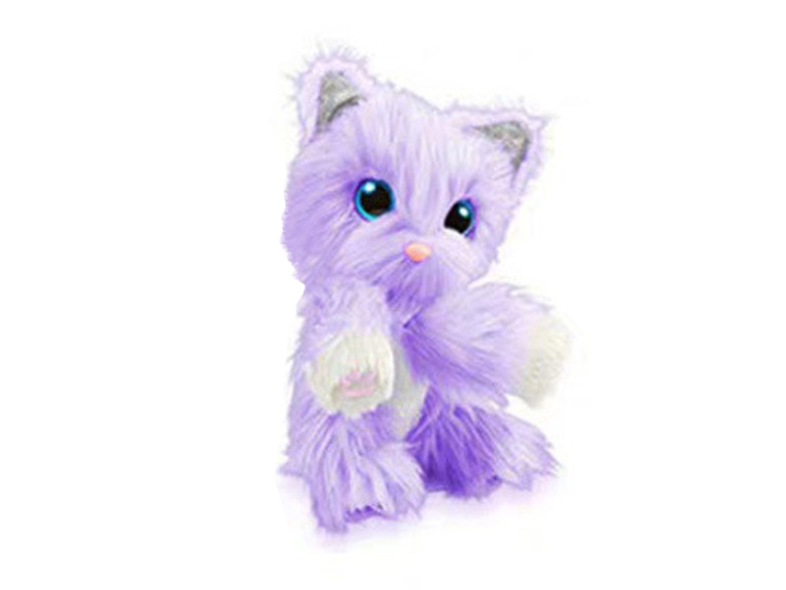 Gato De Peluche Morado Para Juegos De Baño Y Aseo - Regalo Sorpresa Para Niños