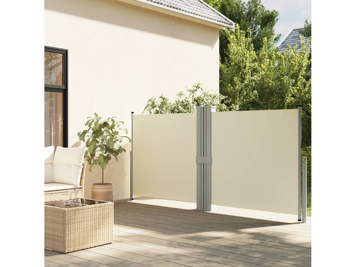 Toldo Lateral Retráctil Crema 140x1200 Cm