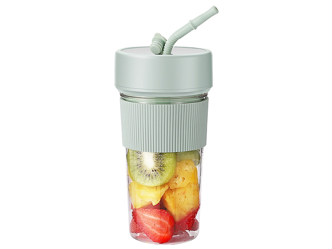 Batidora Portatil Multifunción K5 De 350ml Con 6 Cuchillas De Acero, Seguridad Por Doble Click Y Batería Recargable.