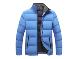 Fasst-abrigo Casual De Exterior Para Hombres Mystdiy Con Cuello Alto Relleno Caliente Solido Para Invierno