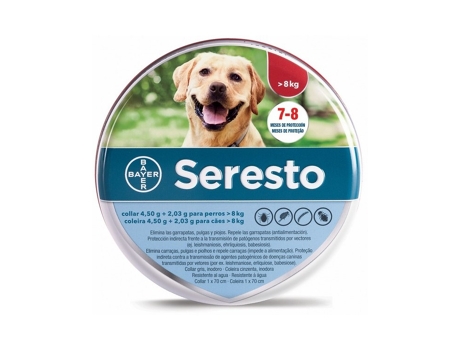 Collar Antiparasitario para Perros SERESTO + de 8 kg