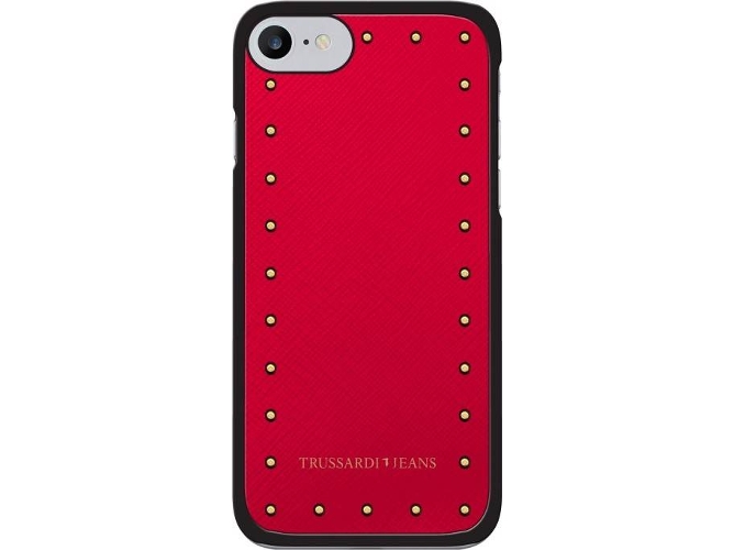 Funda iPhone 6, 6s, 7, 8 TRUSSARDI Studs Rojo