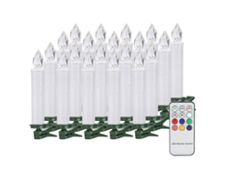 KOFIHETY 40 Velas de Navidad LED con Mando a Distancia y Luz RGB