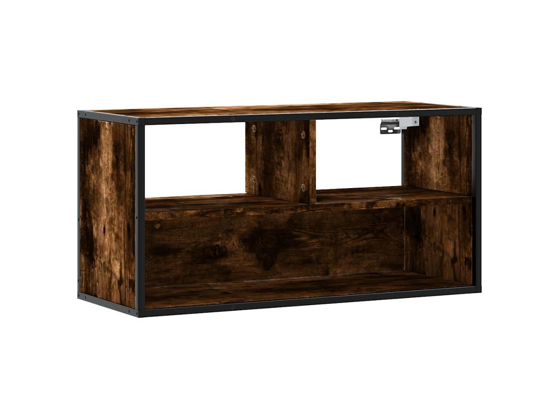 Mueble de TV en roble ahumado, MAISON EXCLUSIVE, 80x31x39,5 cm