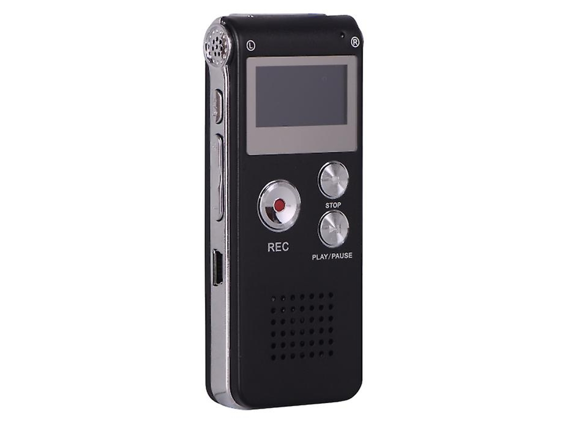 Grabadora de voz de 16 GB, grabadora de audio digital y reproductor MP3 para reuniones, entrevistas y conferencias Yizhood (negro)