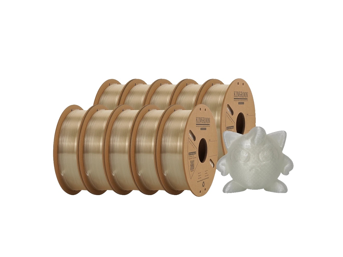Filamento para impresora 3D, diámetro de 1,75 mm, material PETG ecológico, PLA transparente OEM