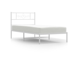 Maison Exclusive - Estructura Cama Sin Colchón Con Cabecero Metal Blanco 80x200 Cm