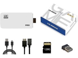 Console retro M15 GOKOCO com HDMI 4K, dois controles, 1000 jogos, 128 GB