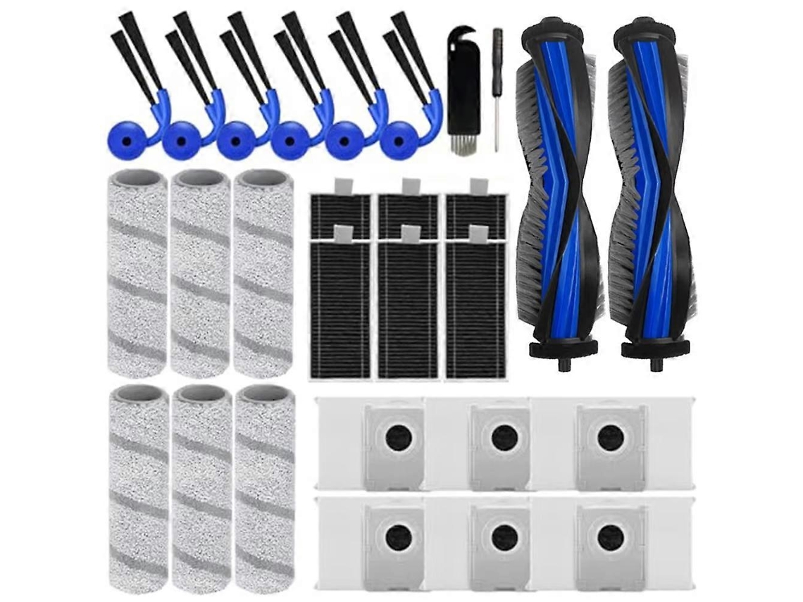 Para aspirador de pó Ecovacs/deebot X11 Omnicyclone/x11 Pro/x11 Pro Omni X11 da família X11: escova principal, escova lateral e filtro.