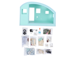 Kit de muebles de madera en miniatura con música para muñecas