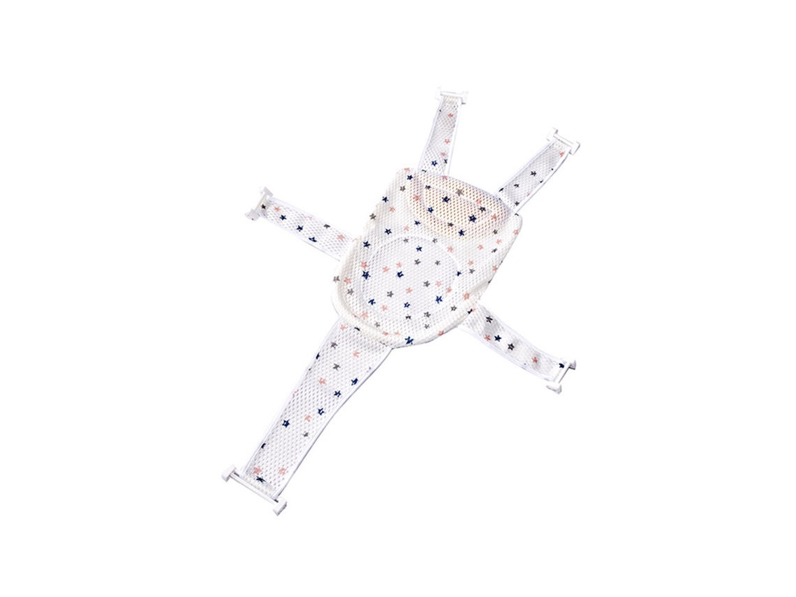 Rebe-red Slip Baby Bath Mesh com 5 Hastes de Apoio Seguras, Cadeira de Banho Confortável para Recém-Nascidos Star