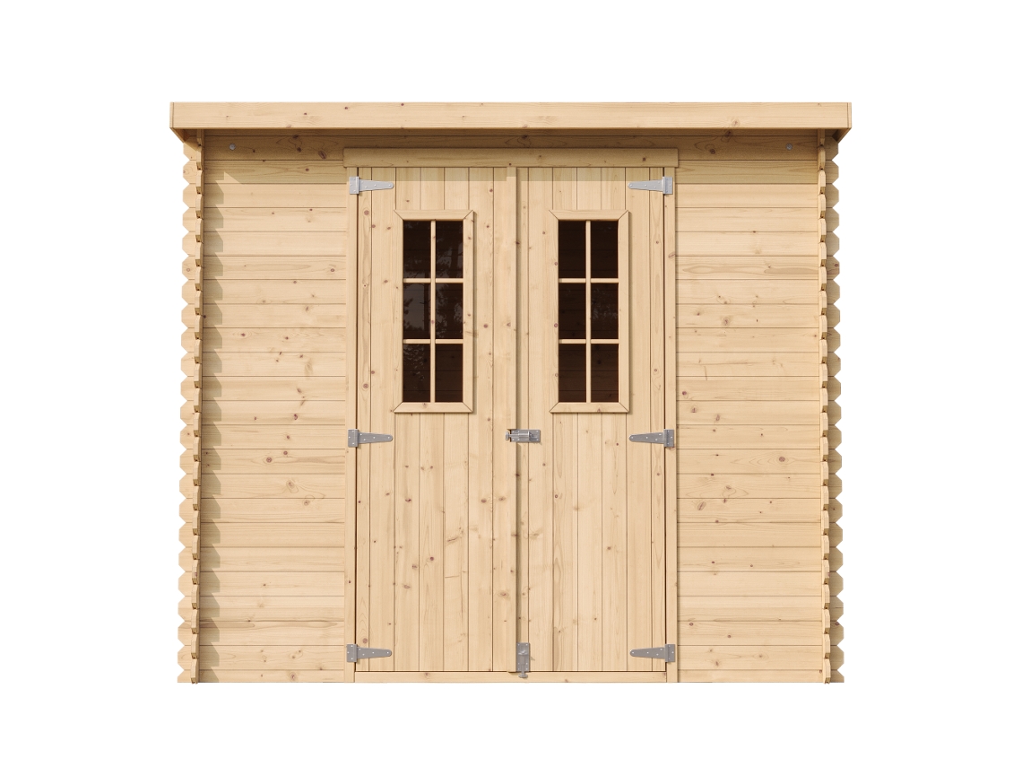 Cobertizo de madera Timbela M310c de 2,63 m² (alto x ancho x alto): 200 x 239 x 142 cm