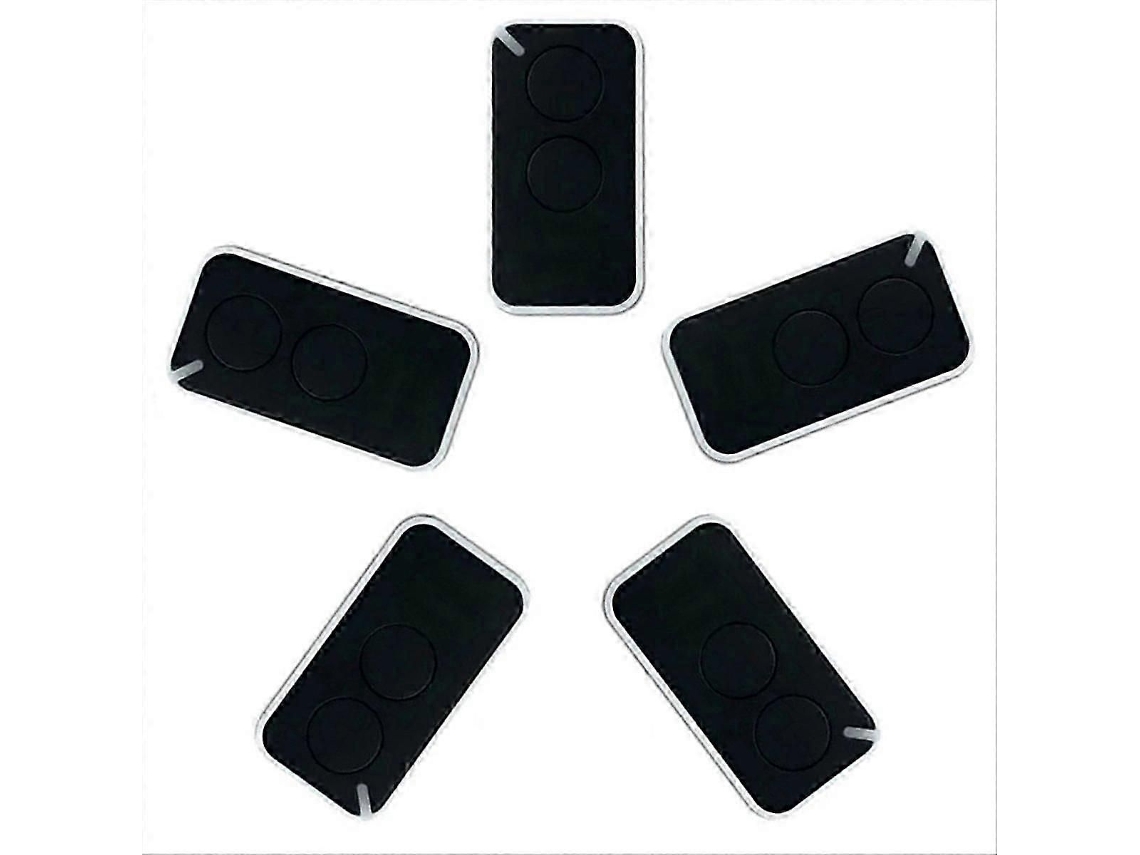 5 mandos a distancia universales para garaje Nice 433.92mhz Negro TAISHENGDA