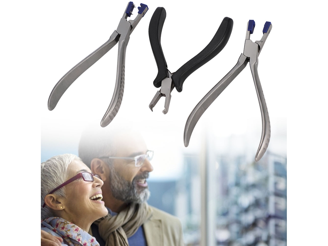 3 Alicates De Ajuste Y Reparación Para Gafas Sin Montura