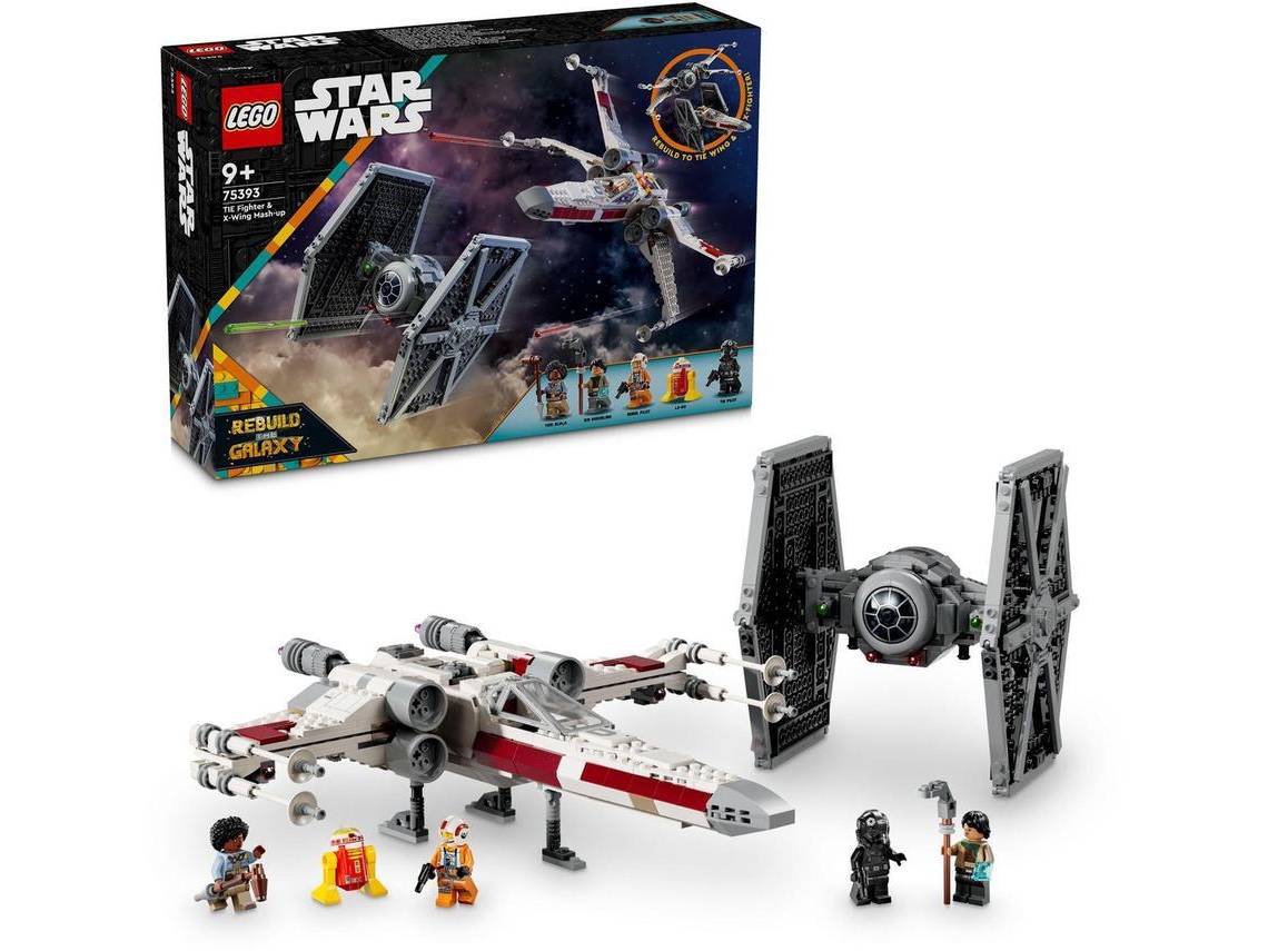 LEGO Star Wars: Combinação de TIE Fighter e X-Wing – Brinquedo com starfighters para construir (1063 peças)