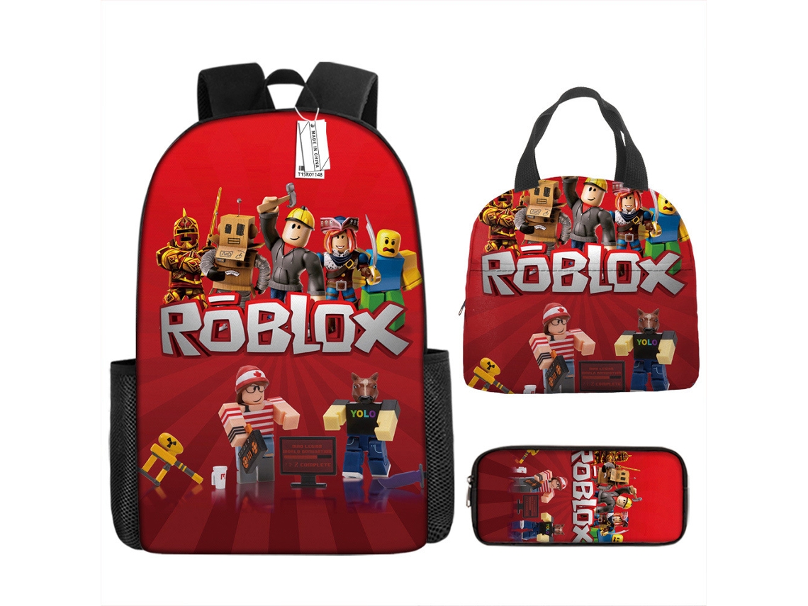 KOHREE Conjunto de tres piezas de mochila Roblox