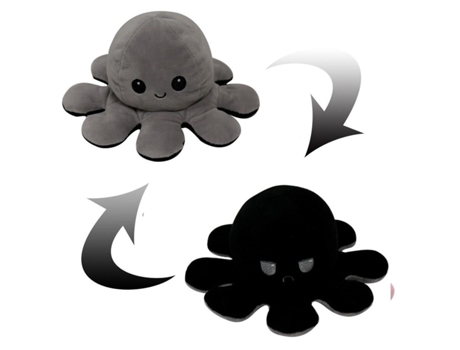 Lindo Octo Reversible de Simulación Suave, Voltereta de Doble Cara, Muñeco de Peluche B