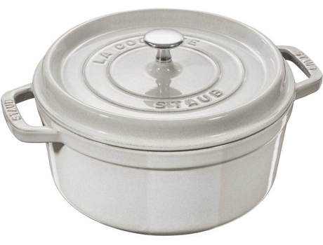 Cacerola STAUB (Blanco - Hierro Fundido - 28 cm)