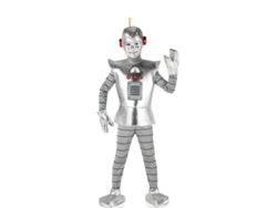 Disfraz de Robot Antiguo plateado para niño