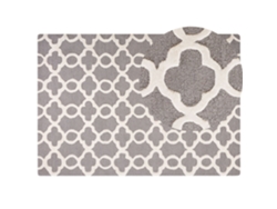 Alfombra de pelo corto BELIANI Zile de Lana Gris 160x230
