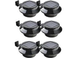 Rebe-luz Led Solar Con Sensor De Luz 6 Piezas Material Acero Y Plástico Abs Funciona 6-10 Horas