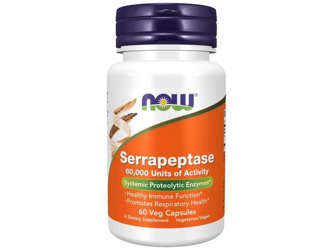 NOW FOODS Serrapeptase 60 Cápsulas
