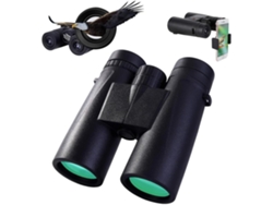 Binoculares para adultos con adaptador para fotografía de smartphone, ligeros de 10.42 para caza de aves y deportes, oculares Chennnls