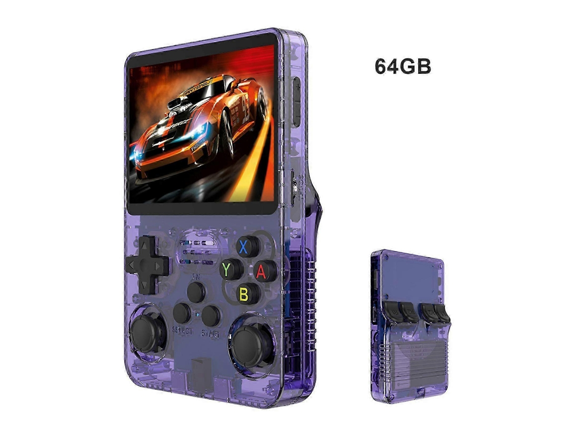 Consola Portátil R36s Con Pantalla Ips De 3,5 Pulgadas, Sistema Linux, Juegos Retro Rápidos.
