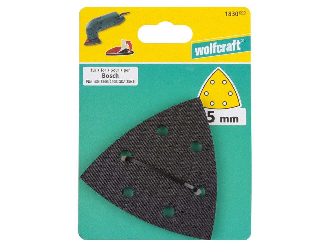 Wolfcraft 1830000 - 1 Plato Abrasivo Adhesivo Bosch Delta 95 Mm