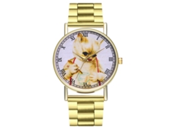 Reloj De Pareja Casual Exquisito De Cuarzo Con Correa De Acero Zhoulianfa