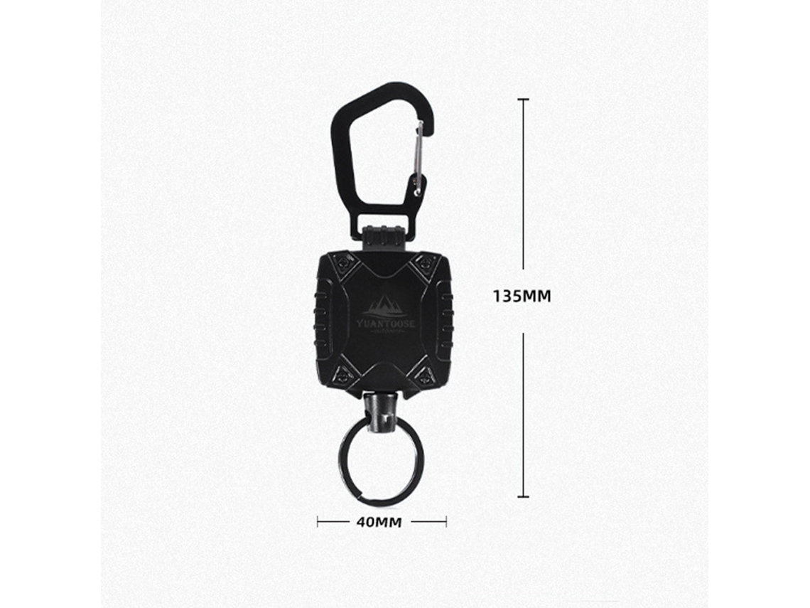 Llavero Retráctil Con Rifle Magnético Antipérdida Para Montañismo Y Actividades Al Aire Libre.